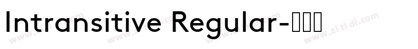 Intransitive Regular字体转换